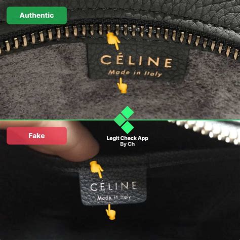 celine cap fake vs real|how to find a celine bag.